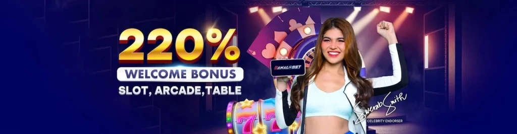 Get 220% Welcome Bonus for Arcade and Table Games.