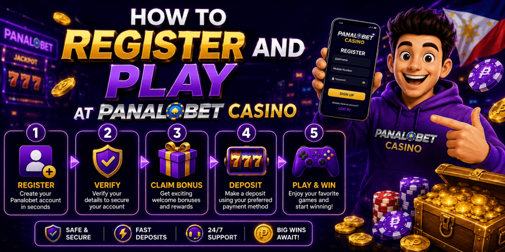 How to register and play at panalobet casino